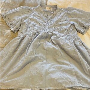 Universal Thread Light Blue Eyelet Dress